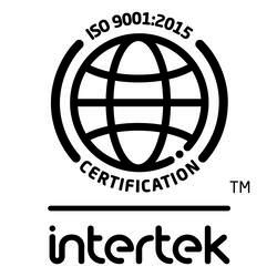 Con un Sistema de Gestión de la Calidad ISO 9001 2015 certificado.por Intertek